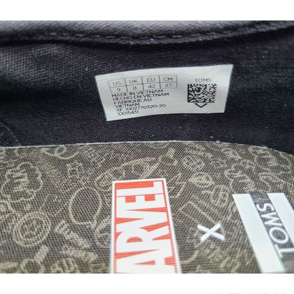 NWOB|Toms x Marvel Avengers Slip-On Sneaker, 9 - Picture 6 of 6